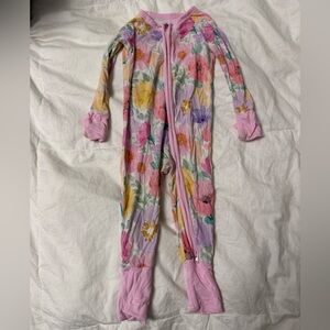 Little Sleepies floral zippy.